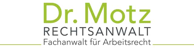 Logo Dr. Motz, Rechtsanwalt, Fachanwalt für Arbeitsrecht, Experte für Arbeitnehmerüberlassungsrecht